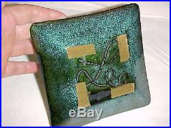 50s Frank Lee Modern Enamel Copper Art Midcentury Provincetown Abstract Painting