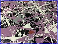 Abstract Surreal Modern Controlled Pour Drip Painting Style of Jackson Pollock