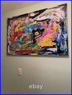 Abstract painting on canvas original 46X30