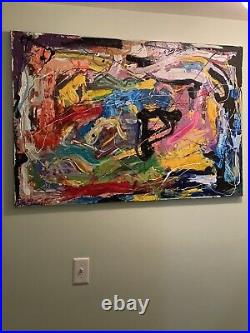 Abstract painting on canvas original 46X30