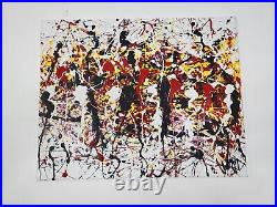 Abstract paintings on canvas original Signed Wilder Martinez Unique Piece