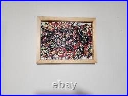 Abstract paintings on canvas original framed