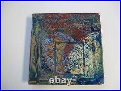 Alfonso Hanging Sculpture Metal Modernism Enamel Painting Swirl Abstract Drip