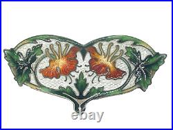 Antique Art Nouveau Enamel Brooch by Charles M. Robbins