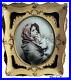 Antique Crystoleum Reverse Painting on Glass Mother & Child Lighted