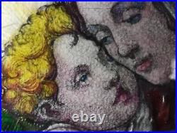 Antique English Enamel Painting? Virgin & Child Archibald Wells 1913