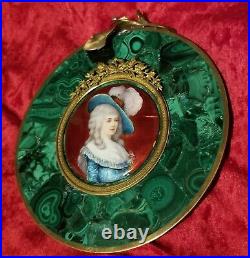 Antique French Signed Miniature Framed Painting