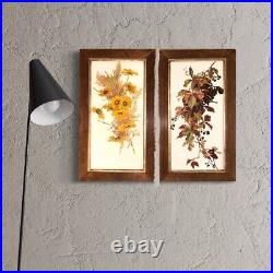 Antique Paintings Set of Two Flower art