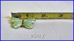 Antique Sterling Silver Guilloche Butterfly Brooch English Enameled Jewelry Moth