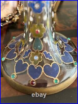 Art Wine Goblet/Chalice-Enameled/Gold Trim and Jewels