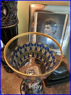 Art Wine Goblet/Chalice-Enameled/Gold Trim and Jewels