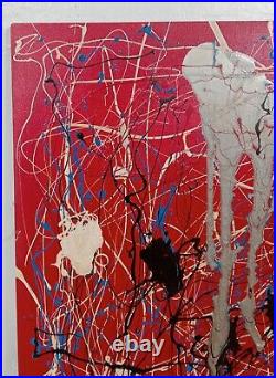 Awesome Jackson Pollock Enamel On Canvas Dated And Signed 1951 In Good Condition