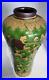 Beautiful green enamel chinoiserie art nouveau pottery vase