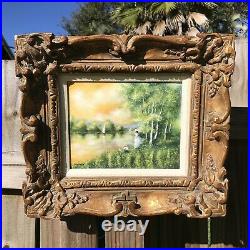 Beautifully Framed Enamel On Copper Original Painting Listed Charles Parthesius