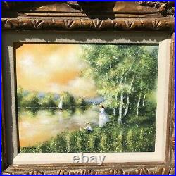 Beautifully Framed Enamel On Copper Original Painting Listed Charles Parthesius