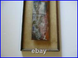Belle Osipow Painting Enamel On Copper Abstract Expressionism The Bride 1950's