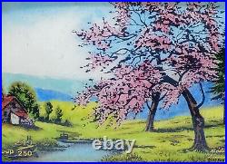 Bétourné Limoges JP Loup Ltd Ed Enamel On Copper Art Spring Fall Winter Seasons