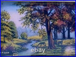 Bétourné Limoges JP Loup Ltd Ed Enamel On Copper Art Spring Fall Winter Seasons