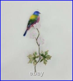Bovano Of Cheshire Painted Bunting Copper Enamel Wall Art Sculpture Rare