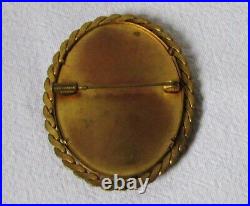 Brooch Antique Portrait Miniature Virgin A THE CHILD Antique Brooch Mary Christ
