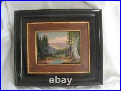 C. FAURE, LIMOGES, VINTAGE FRENCH ENAMEL ON COPPER PAINTING, SIGNED, MID 20th