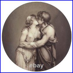 Carl Gustav Klingstedt The Kiss, round box with important enamel miniature