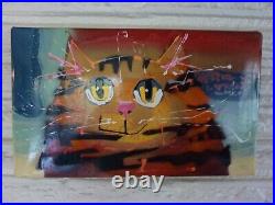 Cat Metal Pop ART by Burnt Fingers 2013 Acrylic Latex & Enamel Paint