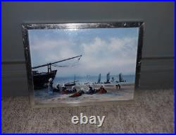 Charles Partesius Enamel on Copper Painting Nautical Maritime Limoges Style