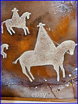 Charming Enamel Painting Sky Riders Constellation Southwest Az Artist Linda Pond