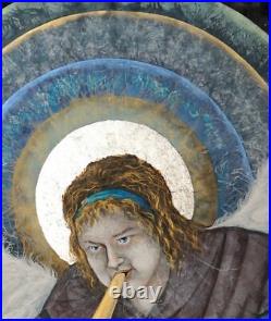Collectible sacred art figurative guardian angels protector seal decor paintings