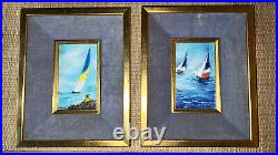 Copper Enamel Impressionist Art Signed RAPHAEL from the 1960s & 1970s MCM