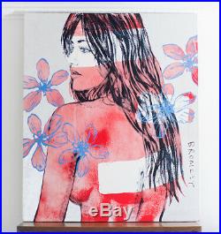DAVID BROMLEY NUDE'Jessica' (180 x 150) Acrylic & enamel on canvas (RRP$21k)