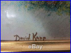 David Karp Enamel on Copper Painting 13 x 11