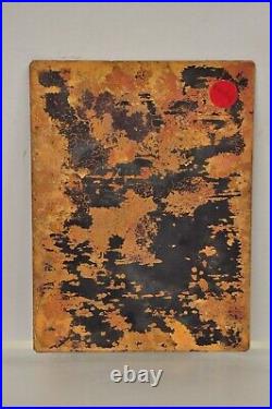 Dom Dominic Mingolla Enamel on Copper Small Painting Woman and Child 8 x 6