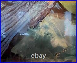 ELAN VITAL Abstract Painting Minerals Gems Aerospace Enamel Original, Signed