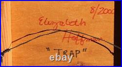 ELIZABETH R. HOFFMAN Enamel & Collage Dress & a Hook TRAP 2000 Was $550