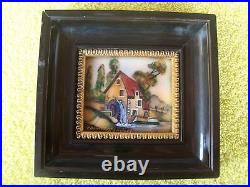 Enamel Copper Pierre Bonnet French Limoges Hand Painted Signed Painting Art