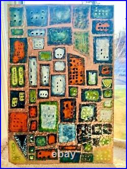 Enamel On Copper Abstract Art 18.25 X 12 One Of A Kind