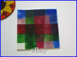 Enamel On Copper Metal Painting Abstract Modernist Cubism Popl Expressionism