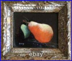 Enamel on copper painting by David. Signed
