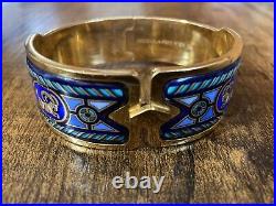 Fabulous Art Deco Michaela Frey Wein Enamel Bracelet Bangle