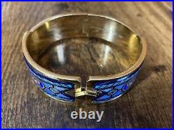 Fabulous Art Deco Michaela Frey Wein Enamel Bracelet Bangle