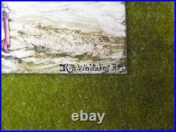 Fine Enamel on Copper Painting Gathering Hay in Summer R E Whitaker R. M. S