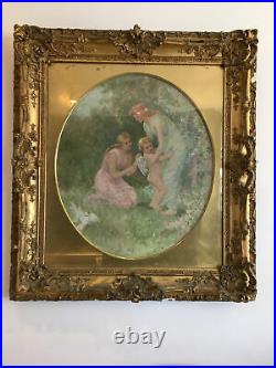Frederick S. Church The Captive Oil Painting Gilt Wood Frame ANTIQUE