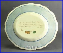 =George Eyre, British (1818-1887) Pair Wedgwood Creamware Plates Biblical Scenes