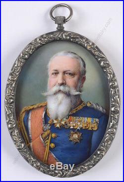 Grand Duke Friedrich I of Baden, high quality enamel miniature! , ca. 1900