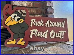 Hand Painted tattoo shop Sign Sailor Jerry Barber Sign Traditional Pin Striping