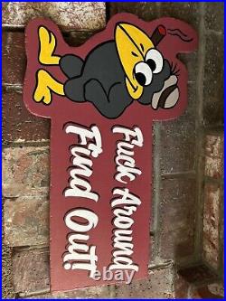 Hand Painted tattoo shop Sign Sailor Jerry Barber Sign Traditional Pin Striping