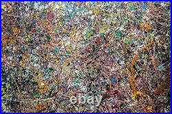 Huge Abstract Painting Signed Jackson Pollock Extensive Testing DONE IN USA UK