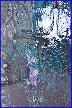 Huge Phyllis Toburen Sea of Love Abstract Sculptural Enamel Painting Earth Crust